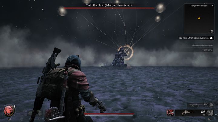 Po wejściu na arenę warto od razu skupić się na ostrzeliwaniu jego głowy, to jego słaby punkt - Remnant 2: Jak pokonać Tal Ratha (Metaphysical)? - Remnant 2 - poradnik do gry