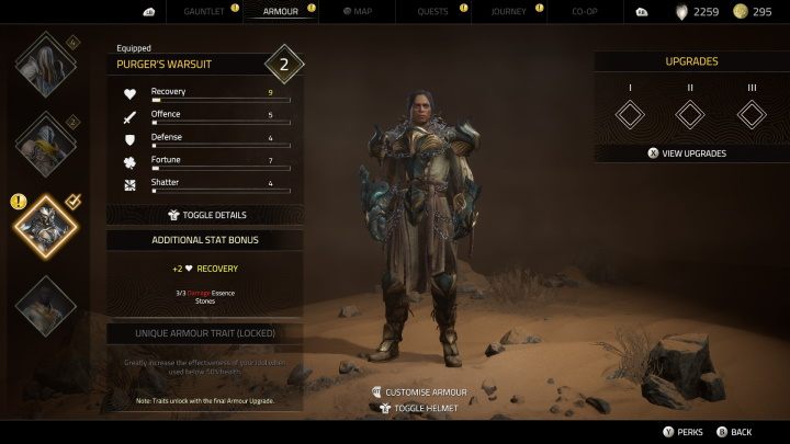 Ten pancerz łatwo ominąć - jeśli nie zdobędziecie go przed podróżą do Bastengaru, to po powrocie do Caladrias nie będzie już dostępny - Atlas Fallen: Wszystkie pancerze - Atlas Fallen - poradnik do gry