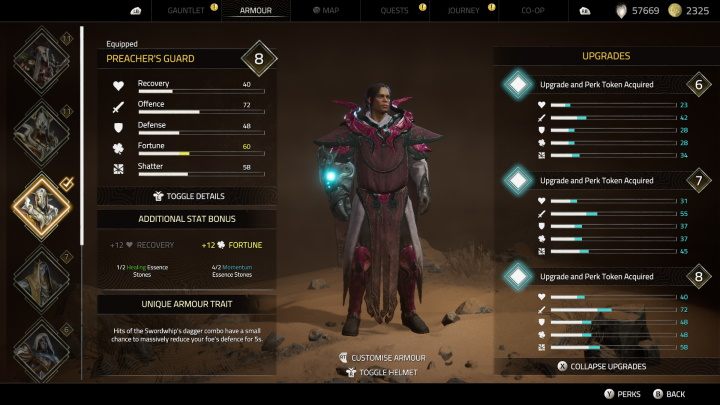 Pancerz kaznodziei zdobędziecie w ramach zadania głównego Miasto Słońca - Atlas Fallen: Wszystkie pancerze - Atlas Fallen - poradnik do gry