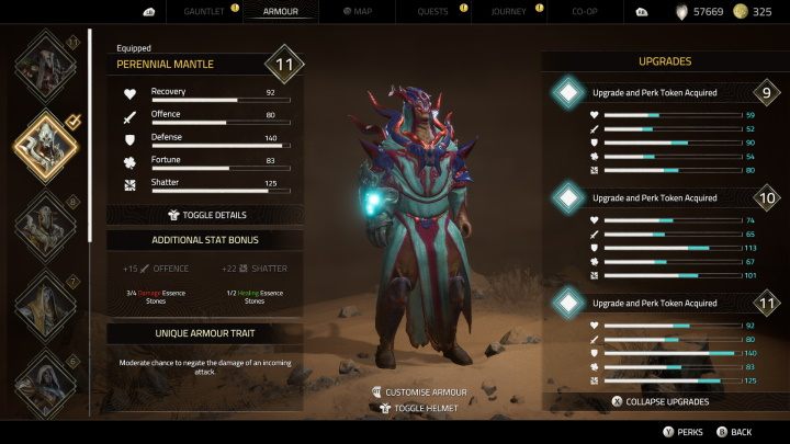 Wieczny płaszcz otrzymacie w ramach zadania głównego Miasto Słońca - Atlas Fallen: Wszystkie pancerze - Atlas Fallen - poradnik do gry