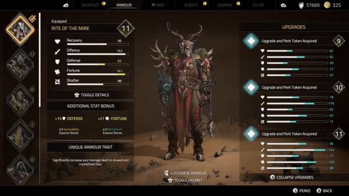 Bagienn rytuał to pancerz, który otrzymacie za wykonanie zlecenia Starożytny pancerz w Czarnym Pustkowiu - Atlas Fallen: Wszystkie pancerze - Atlas Fallen - poradnik do gry