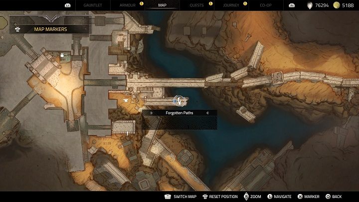 Kolejny przedmiot kosmetyczny skrywany jest przez zapomnianą ścieżkę - kolejna zagadka środowiskowa, z którą musicie się uporać - Atlas Fallen: Wszystkie przedmioty kosmetyczne - Atlas Fallen - poradnik do gry