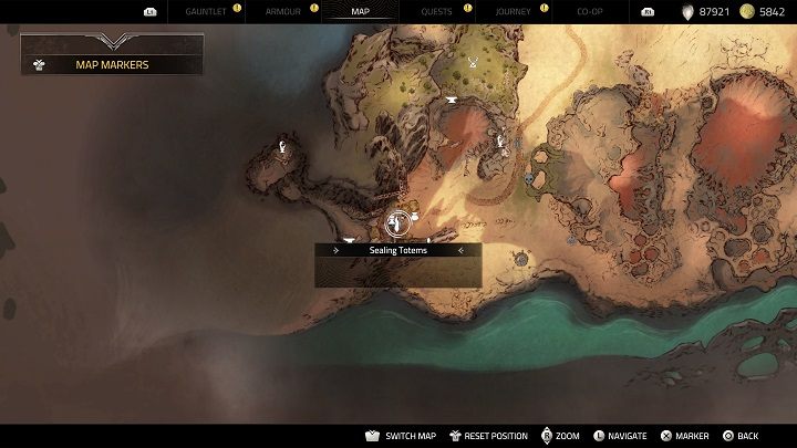 Po kolejny przedmiot kosmetyczny w regionie Monsalar, musicie udać się na południowy kraniec mapy - Atlas Fallen: Wszystkie przedmioty kosmetyczne - Atlas Fallen - poradnik do gry