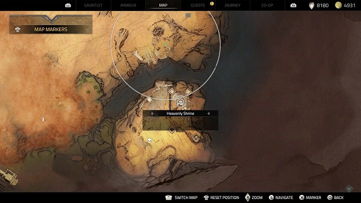 Trzecią kapliczkę w tym regionie znajdziecie na południowym krańcu regionu Caladrias w lokacji o nazwie Zapomniana Kryjówka - Atlas Fallen: Wszystkie Niebiańskie Kapliczki - Atlas Fallen - poradnik do gry