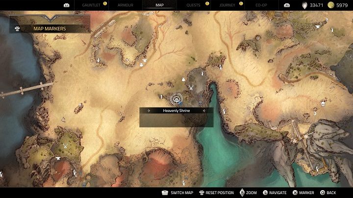 Następną kapliczkę znajdziecie w środkowej części mapy - na obszarze gdzie znajduje się Wieża Strażnicza - Atlas Fallen: Wszystkie Niebiańskie Kapliczki - Atlas Fallen - poradnik do gry