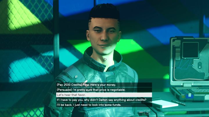 W Neon łatwo można się zgubić, ale do lokalu oznaczonego neonem Madame Sauvages Place doprowadzi Was niebieski znacznik - Starfield: Prześwietlenie - solucja, opis przejścia - Starfield - poradnik do gry