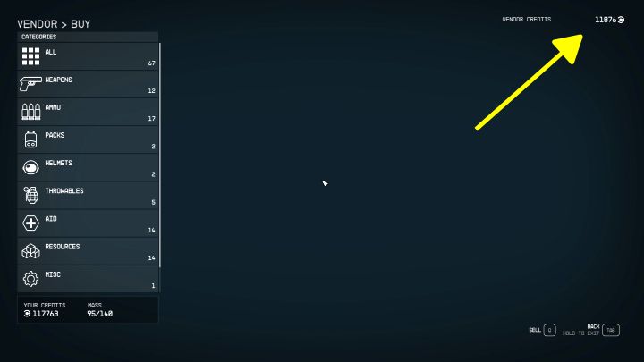 1 - Starfield: Kiedy dochodzi do resetu kredytów u handlarzy? - Starfield - poradnik do gry