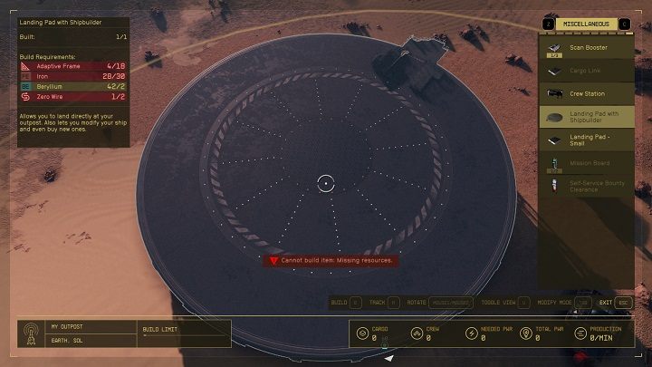 Statki można też budować we własnych placówkach - Starfield: Jak budować statki? - Starfield - poradnik do gry