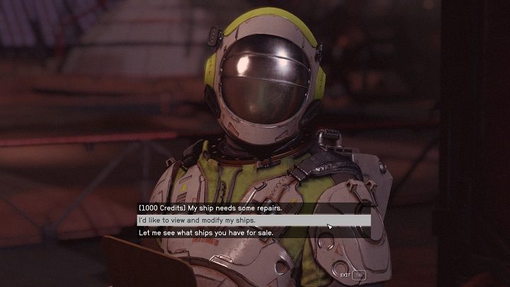 Najprostszą opcją jest udanie się do technika usług okrętowych - Starfield: Jak budować statki? - Starfield - poradnik do gry