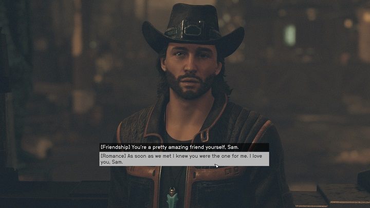 Jakiś czas po ukończeniu zadania Sprawy sercowe będziecie mogli zawrzeć związek małżeński z Samem Coe - Starfield: Romans z postacią Sam Coe - Starfield - poradnik do gry