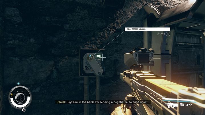 Po rozmowie z Marshalem Danielem Blake, udajcie się do domofonu, który jest po lewej stronie od zamkniętych drzwi do Galbanku - Starfield: Coś poszło nie tak - solucja, opis przejścia - Starfield - poradnik do gry