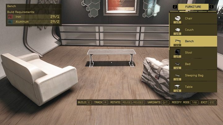 Podczas ozdabiania dostępne będą dwa tryby, między którymi można się przełączać klikając TAB na klawiaturze lub B na kontrolerze - Starfield: Jak dekorować domy? - Starfield - poradnik do gry