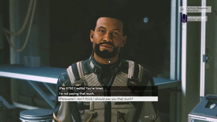 U większości kandydatów macie 2 opcje - Starfield: Jak rekrutować członków załogi? - Starfield - poradnik do gry