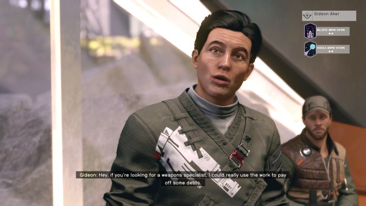 Gideon Aker przebywa w Viewport w Nowej Atlantydzie - Starfield: Jak rekrutować członków załogi? - Starfield - poradnik do gry