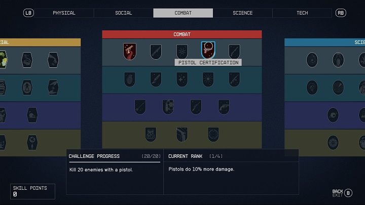 Za każdy zebrany poziom będziecie otrzymywać punkt rang - Starfield: Najlepszy start - Starfield - poradnik do gry