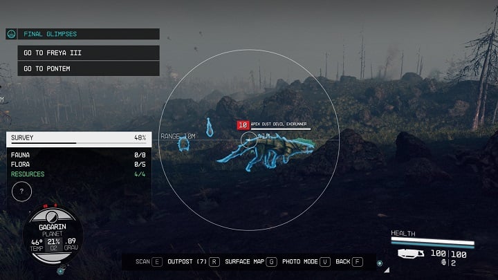 Na mapie gwiezdnej możecie zobaczyć w ilu procentach zbadaliście konkretne planety i księżyce - Starfield: Jak zbadać planetę w 100%? - Starfield - poradnik do gry