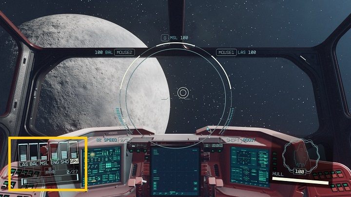 Kluczową rolę podczas walk w kosmosie odgrywają poszczególne systemy statku - Starfield: Walka w kosmosie - Starfield - poradnik do gry