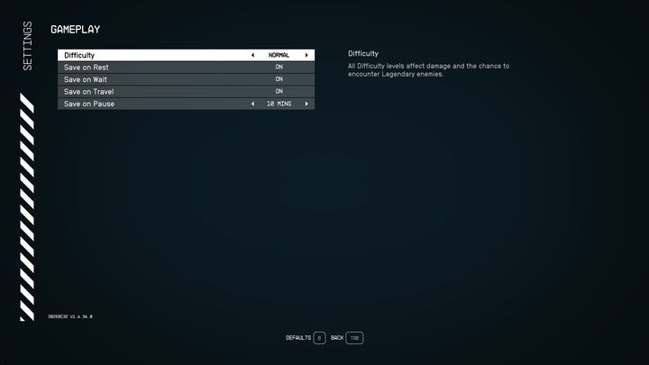 Aby zmienić poziom trudności, musicie najpierw wejść w ustawienia, a następnie wybrać zakładkę Rozgrywka - Starfield: Poziomy trudności - Starfield - poradnik do gry