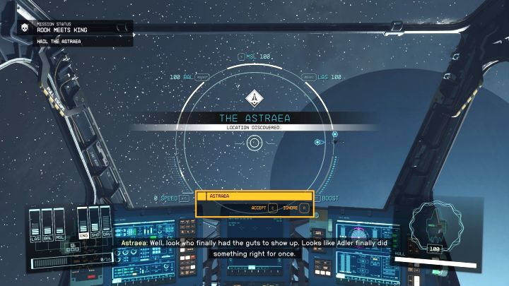 W ramach tej drugiej msiji musicie nawiązać kontakt ze statkiem Astraea - Starfield: Jak dołączyć do frakcji Karmazynowa Flota? - Starfield - poradnik do gry