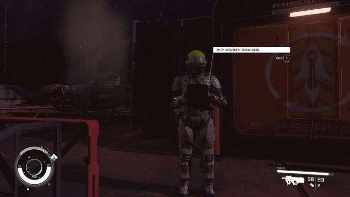 Technik usług okrętowych znajduje się blisko do Cydonia: Ośrodek Centralny - Starfield: Handlarze i sklepy - Cydonia - Starfield - poradnik do gry