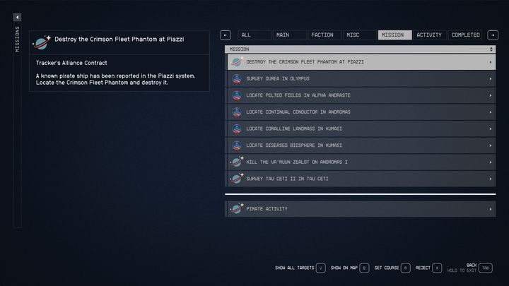Jeśli chodzi o misje główne bądź zadania danej frakcji, u każdego gracza będą one takie same - Starfield: Czy są losowe misje? - Starfield - poradnik do gry