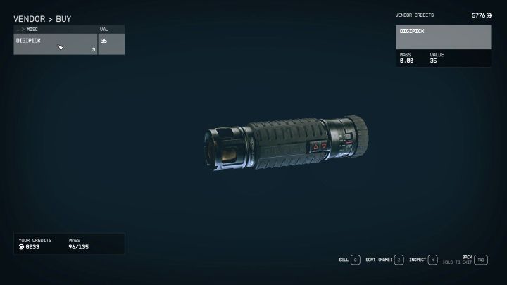 Dodatkowa wskazówka - Pamiętajcie, że oferta handlarzy odświeża się co 48 godzin - Starfield: Mini-gra z otwierania zamków i hakowania komputerów - Starfield - poradnik do gry