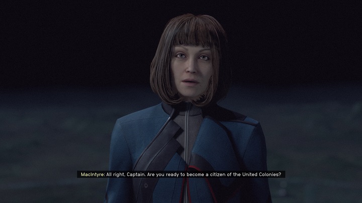 Na koniec zadania Tacy przyjaciele złożycie przysięgę przed Elisabeth MacIntyre i zostaniecie obywatelem Zjednoczonych Kolonii - Starfield: Jak uzyskać obywatelstwo w Zjednoczonych Koloniach? - Starfield - poradnik do gry
