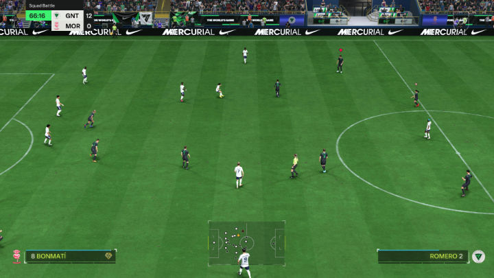 Mechanika blokowania adresata (L3+R3) umożliwia przekazanie kontroli nad piłkarzem prowadzącym piłkę sztucznej inteligencji, co pozwala na szybką zmianę na innego zawodnika, aby odebrać podanie - EA Sports FC 24: Gra w ataku - EA Sports FC 24 - poradnik do gry