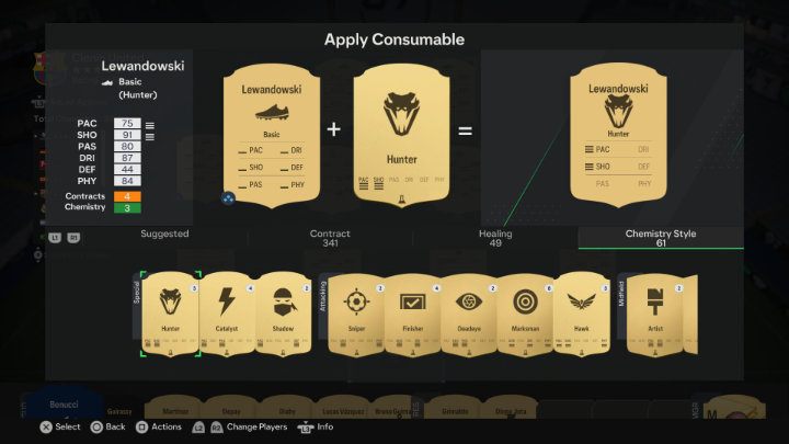 Korzystanie z kart Wzmocnień w grze EA FC 24 jest bardzo proste i można to zrobić na kilka sposobów - EA Sports FC 24: Wzmocnienia (Chemistry Styles) - EA Sports FC 24 - poradnik do gry