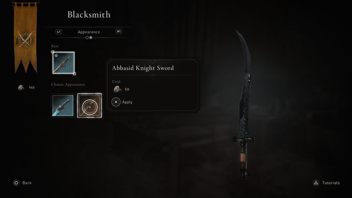 Warto również wspomnieć, że usługi kowala obejmują również zmianę wyglądu posiadanej broni - AC Mirage: Jak ulepszać broń i odzienie? - AC Mirage - poradnik do gry