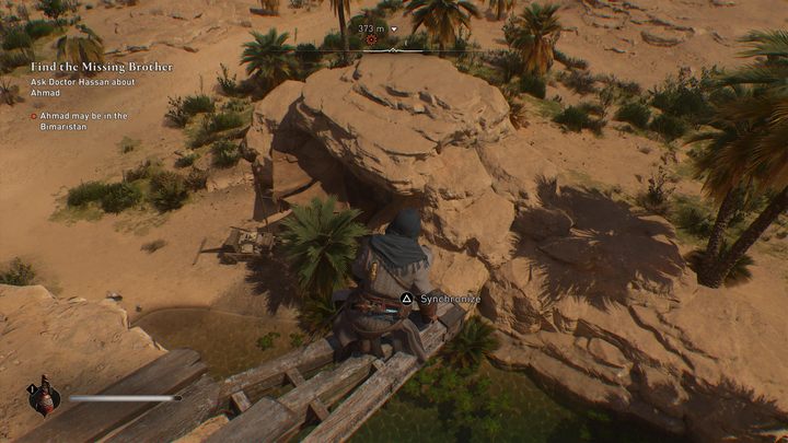Po zlokalizowaniu punktu widokowego musicie się na niego wdrapać - AC Mirage: Jak działa szybka podróż? - AC Mirage - poradnik do gry