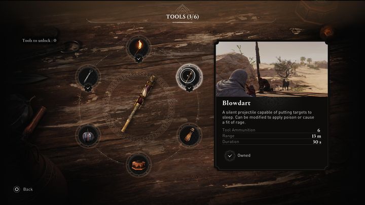 Jeżeli jesteście w posiadaniu odpowiednich komponentów, dostaniecie możliwość dodatkowego ulepszenia Waszych narzędzi - AC Mirage: Jak odblokować zatrute strzałki? - AC Mirage - poradnik do gry