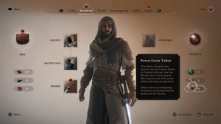 W AC Mirage napotkacie na 3 rodzaje sztonów związanych z konkretnymi grupami zawodowymi - AC Mirage: Do czego służą sztony (tokens)? - AC Mirage - poradnik do gry