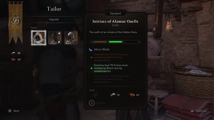 Sposób odblokowania: W pełni ulepsz strój - AC Mirage: Trofea/Osiągnięcia - lista, poradnik trofeowy - AC Mirage - poradnik do gry