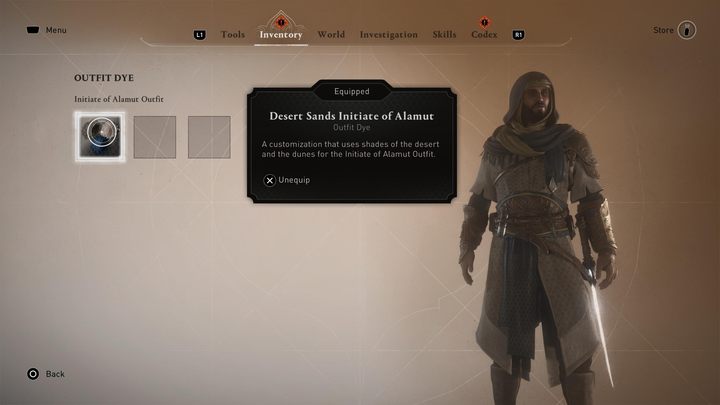 Sposób odblokowania: Zastosuj barwnik na odzieniu - AC Mirage: Trofea/Osiągnięcia - lista, poradnik trofeowy - AC Mirage - poradnik do gry