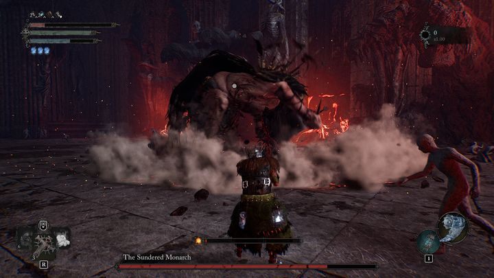 Jeśli podniesie ją w górę, po chwili uderzy nią w ziemię, tworząc spory wybuch - Lords of the Fallen: Jak pokonać bossa Boleściwy Monarcha? - Lords of the Fallen - poradnik do gry