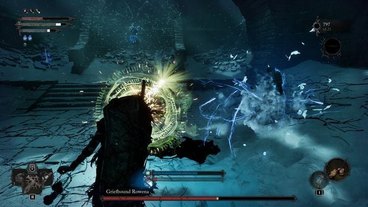 Jeśli w pewnym momencie pojawi się bardzo dużo zwykłych przeciwników, którzy utrudniają walkę, skorzystajcie z czarów obszarowych, które szybko pomogą oczyścić lokację z wrogów - Lords of the Fallen: Jak pokonać bossa Rowena, Owładnięta Żalem? - Lords of the Fallen - poradnik do gry