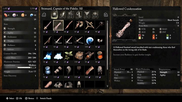 Uwaga - W grze są trofea za kolekcjonowanie różnych elementów ekwipunku - Lords of the Fallen: Jak gromadzić żywotność (XP)? - Lords of the Fallen - poradnik do gry