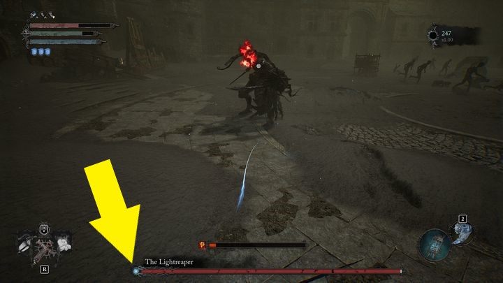 Walcząc ze Żniwiarzem Światła, zauważycie, że przy pasku zdrowia po lewej stronie, posiada on niebieską kropkę, która oznacza, że posiada umiejętność pasywną - Lords of the Fallen: Jak pokonać bossa Żniwiarz Światła? - Lords of the Fallen - poradnik do gry