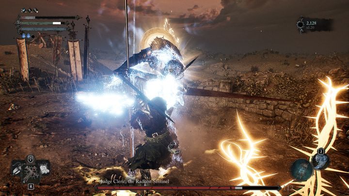 Dzięki tej zagrywce boss Was nie zaatakuje przez dobre kilkanaście sekund, a Wy pozbawicie jej większości życia, bez utraty swojego - Lords of the Fallen: Jak pokonać bossa Sędzia i Kapłanka, Strażniczka Blasku? - Lords of the Fallen - poradnik do gry