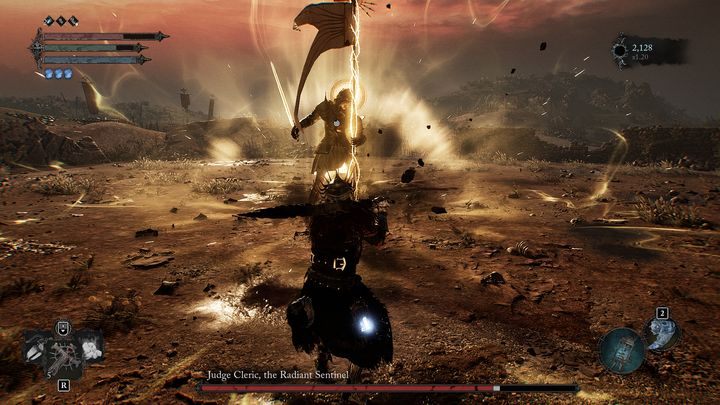 Początkowo będzie walczyć tylko w taki sposób - Lords of the Fallen: Jak pokonać bossa Sędzia i Kapłanka, Strażniczka Blasku? - Lords of the Fallen - poradnik do gry