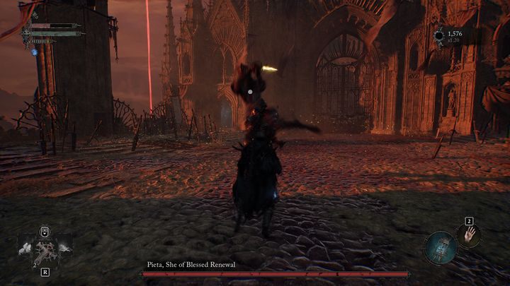 Jednym z jego ataków jest horyzontalny wymach wydłużającym się mieczem - Lords of the Fallen: Jak pokonać Pieta, Odrodzona w Błogosławieństwie? - Lords of the Fallen - poradnik do gry