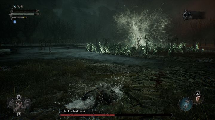 Najgroźniejszym atakiem będzie stworzenie fali korzeni, której prędkość będzie narastać - Lords of the Fallen: Jak pokonać bossa Uciszony Święty? - Lords of the Fallen - poradnik do gry