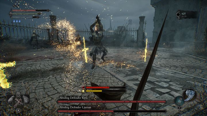 Miecze mogą poruszać się po arenie - Lords of the Fallen: Jak pokonać bossa Wytrwała Obrończyni Kyra i Lirenne - Lords of the Fallen - poradnik do gry