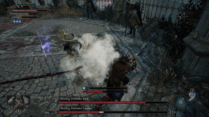 Jeśli macie możliwość atakowania jednocześnie Kyra jak i Lirenne, to warto skorzystać z tej okazji - Lords of the Fallen: Jak pokonać bossa Wytrwała Obrończyni Kyra i Lirenne - Lords of the Fallen - poradnik do gry