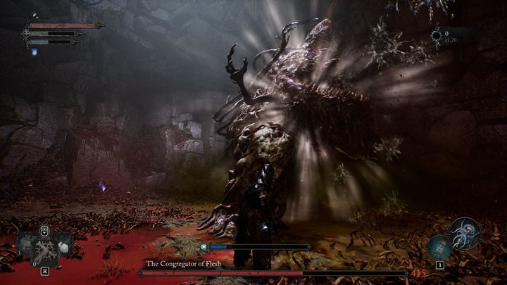 Druga faza rozpocznie się, gdy pasek zdrowia bossa spadnie do około 60% - Lords of the Fallen: Jak pokonać bossa Kongregacja ciała? - Lords of the Fallen - poradnik do gry