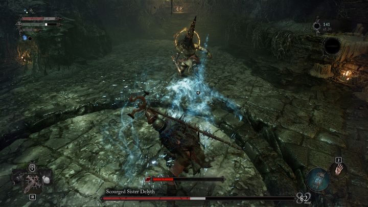 Delyth może również kopnąć Was i przejść od razu do ofensywy - Lords of the Fallen: Jak pokonać bossa Strapiona siostra Delyth? - Lords of the Fallen - poradnik do gry