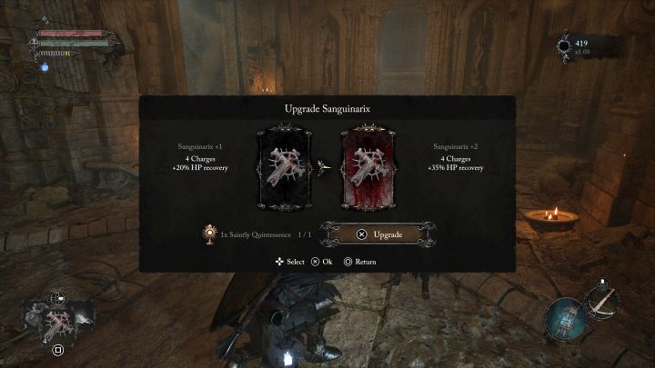 Sposób odblokowania: W pełni ulepsz Krwawy Krzyż - Lords of the Fallen: Trofea / Osiągnięcia - lista wszystkich, poradnik trofeowy - Lords of the Fallen - poradnik do gry