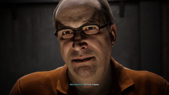 W pierwszej scenie widzimy rozmowę Normana Osborna i Otto Octaviusa, w której Otto oznajmia, że pisze ostatni rozdział - Spider Man 2: Kim jest Cindy? - Spider Man 2 - poradnik do gry