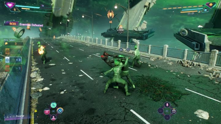 W tym Mysterium musicie pokonać 20 przeciwników odnosząc jak najmniejszą ilość obrażeń oraz unikać nadjeżdżających samochodów - Spider Man 2: Wszystkie Mysteria - Grand Finale - Spider Man 2 - poradnik do gry